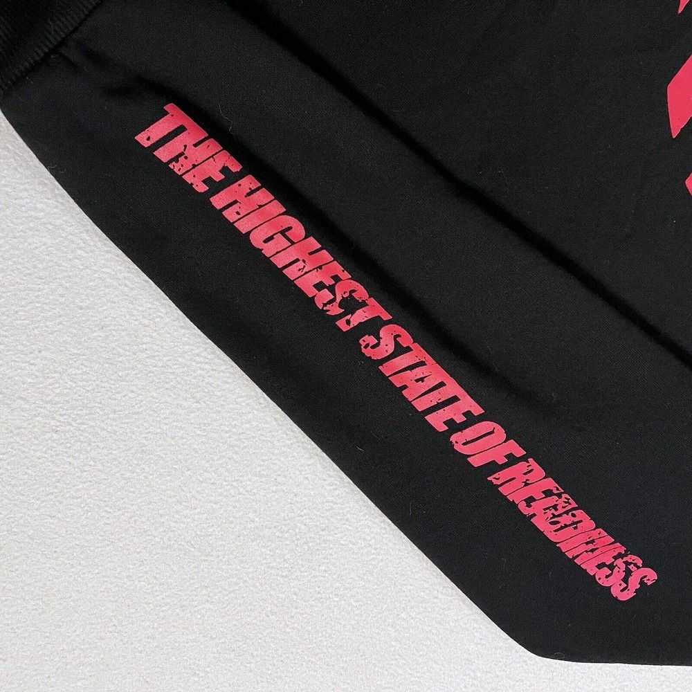 REDCON1 Men Black Red Graphic Highest State of Readiness Pullover Hoodie Shirt S - Picture 3 of 7